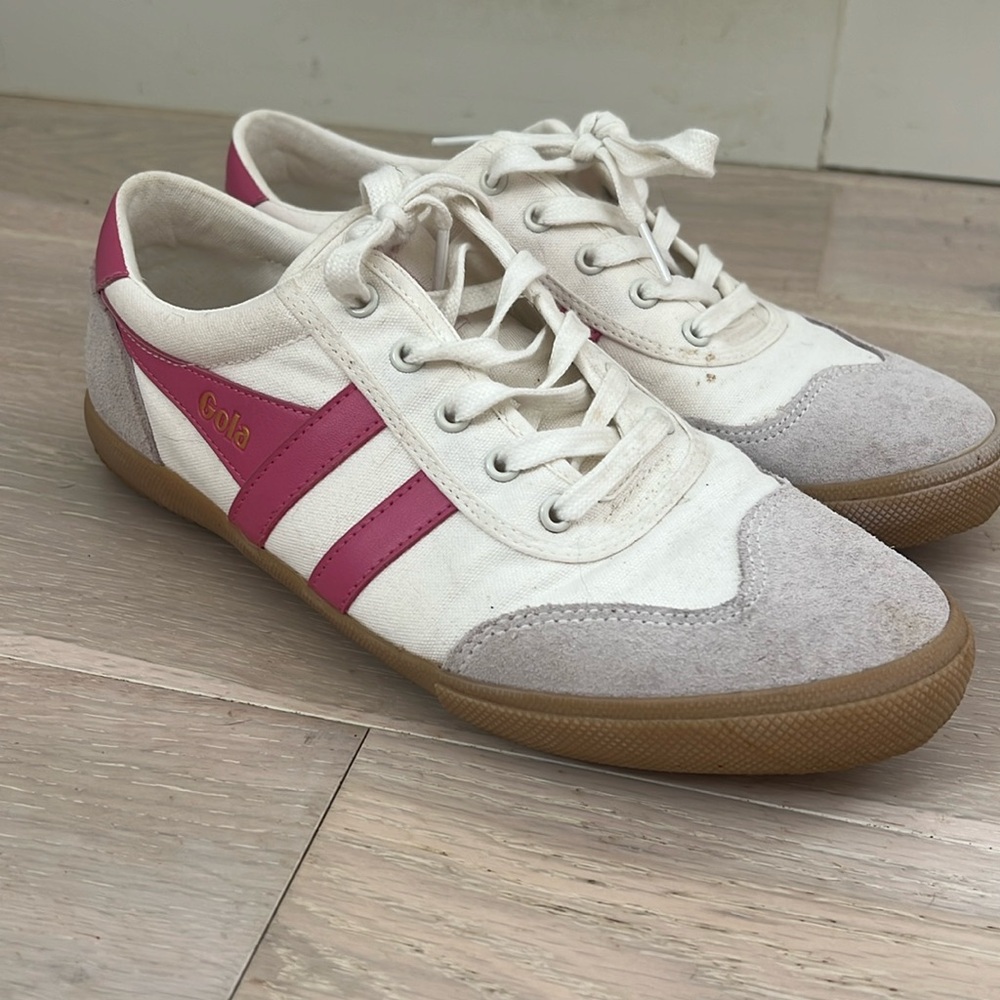 Gola Sneakers 9.5 pink and white